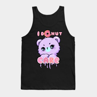 I DONUT CARE - Sassy Bear Tank Top